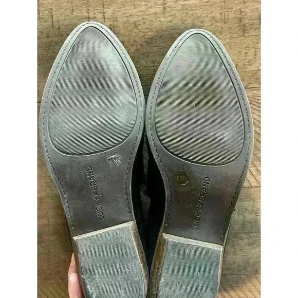 Lucky Brand Mahzan Loafer | Black‎ leather | Size 8. Ankle, Fall, Cute, Work - Picture 13 of 15